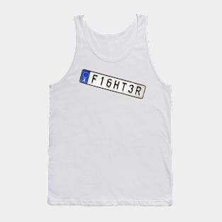 Fighter - License Plate Tank Top